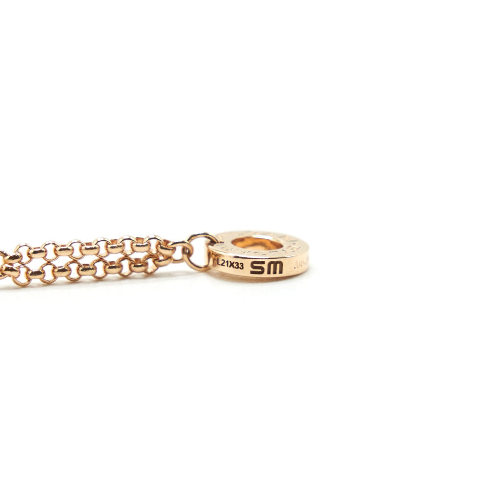BVLGARI /MEDIUM COURSE BRACELET PINK GOLD AND MOTHER OF PEARL