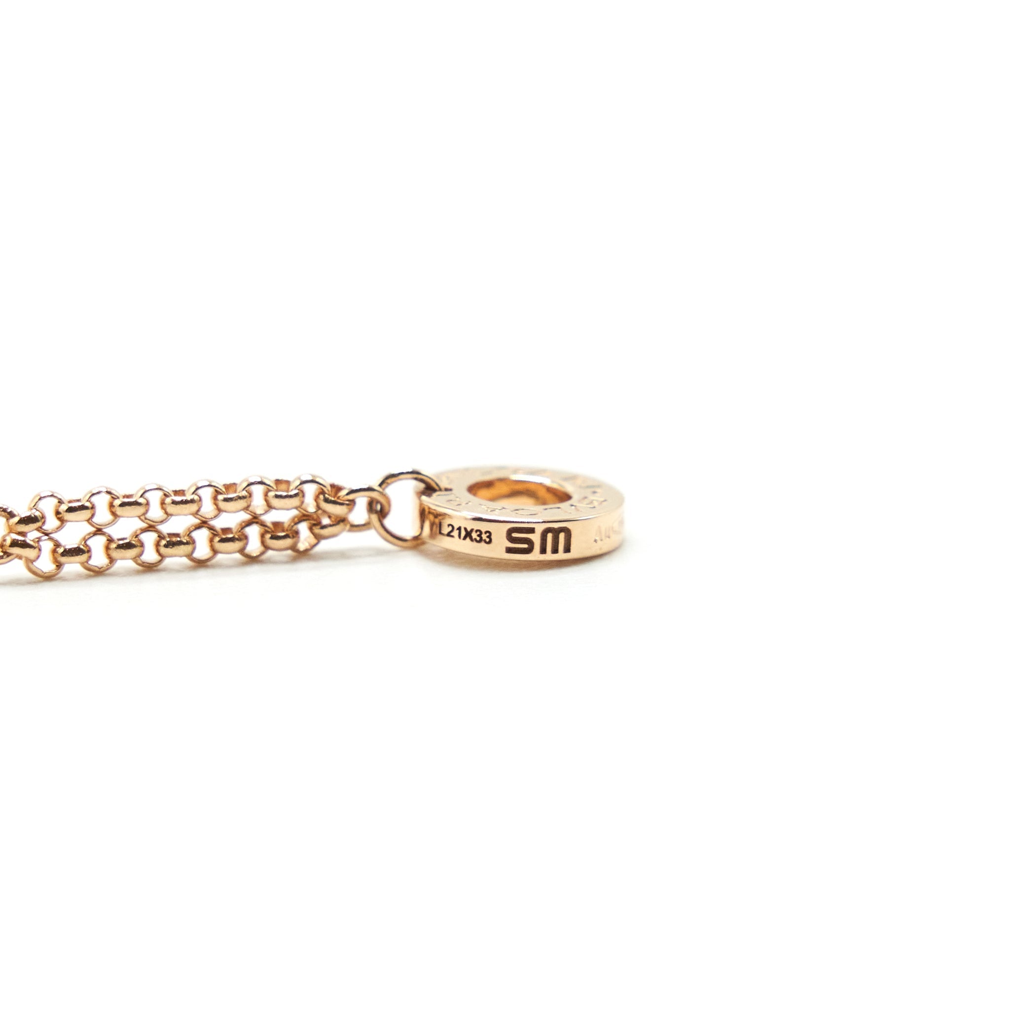 BVLGARI /MEDIUM COURSE BRACELET PINK GOLD AND MOTHER OF PEARL