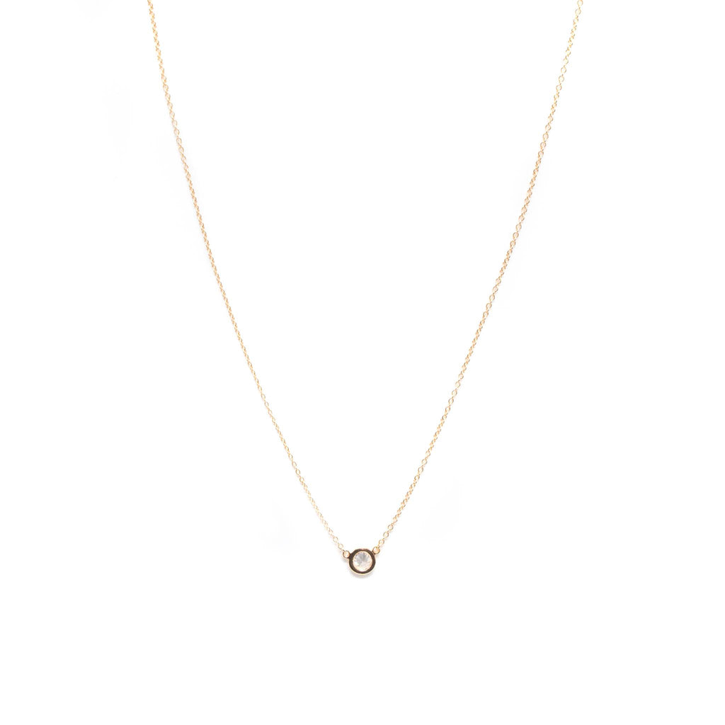 TIFFANY DIAMONDS BY THE YARD NECKLACE ROSE GOLD SINGLE DIAMOND