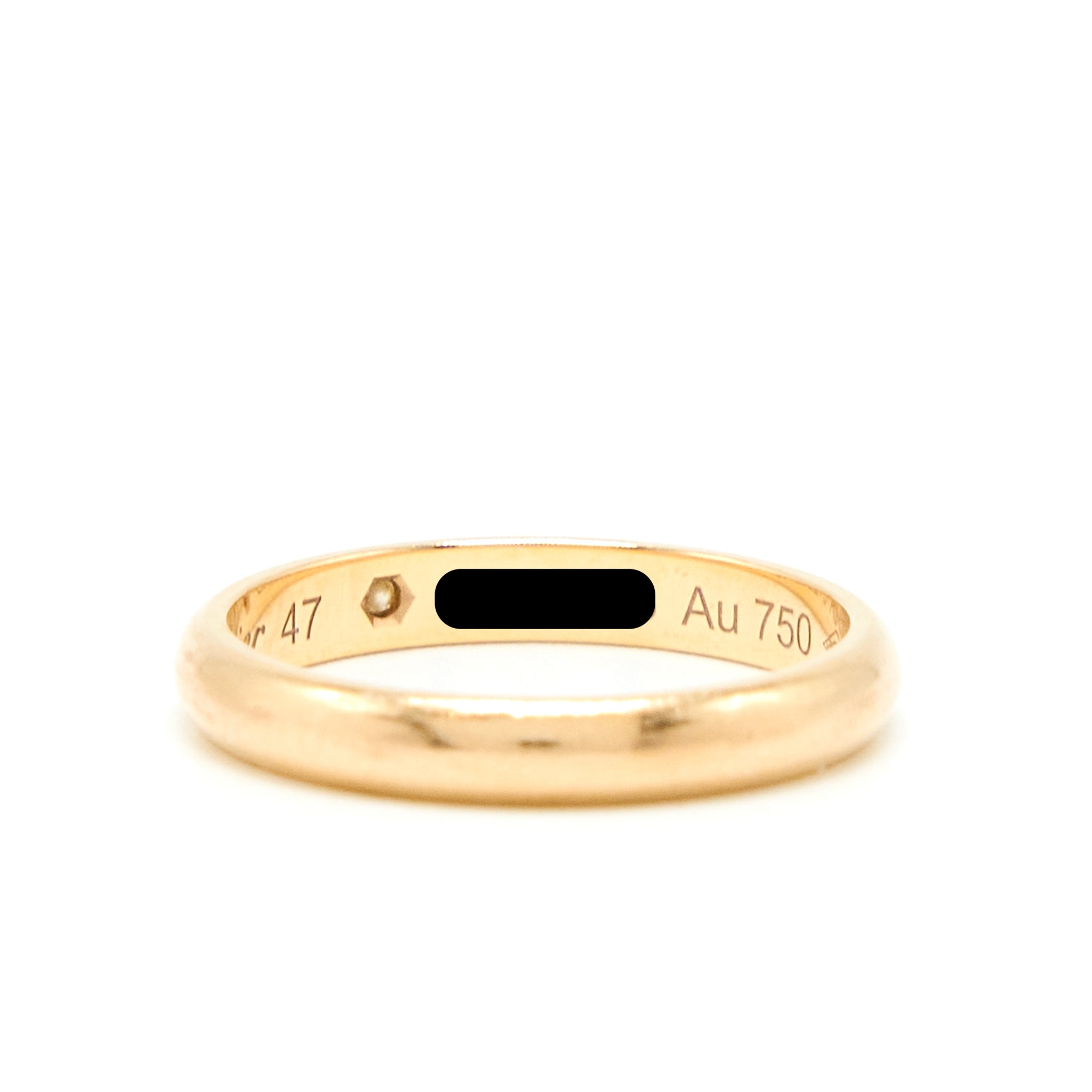 CARTIER 1895 WEDDING RING WITH ONE DIAMOND ROSE GOLD