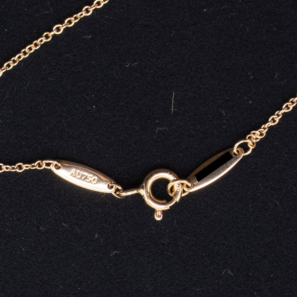TIFFANY DIAMONDS BY THE YARD NECKLACE ROSE GOLD SINGLE DIAMOND