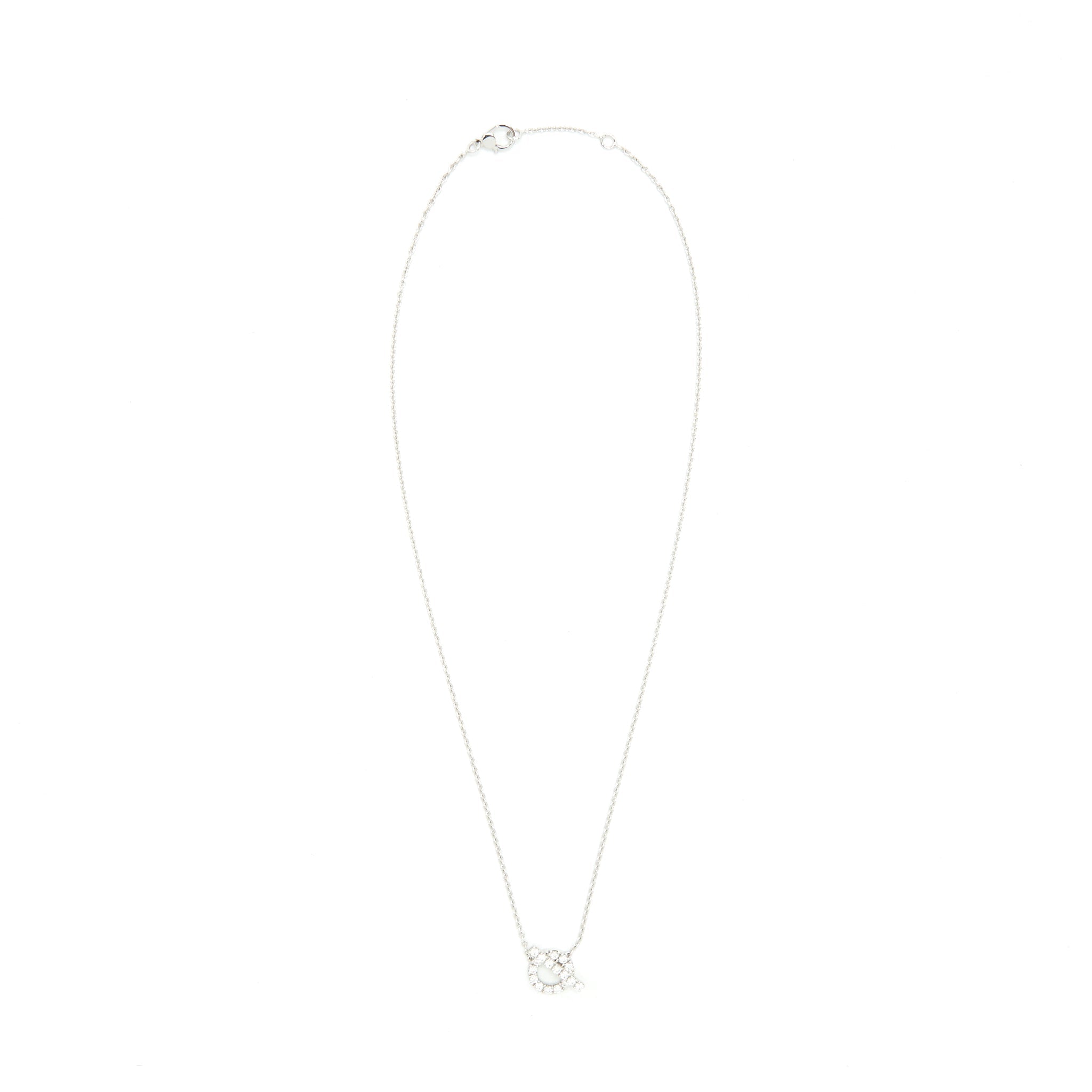 HERMES FINESSE PENDANT WHITE GOLD WITH DIAMONDS