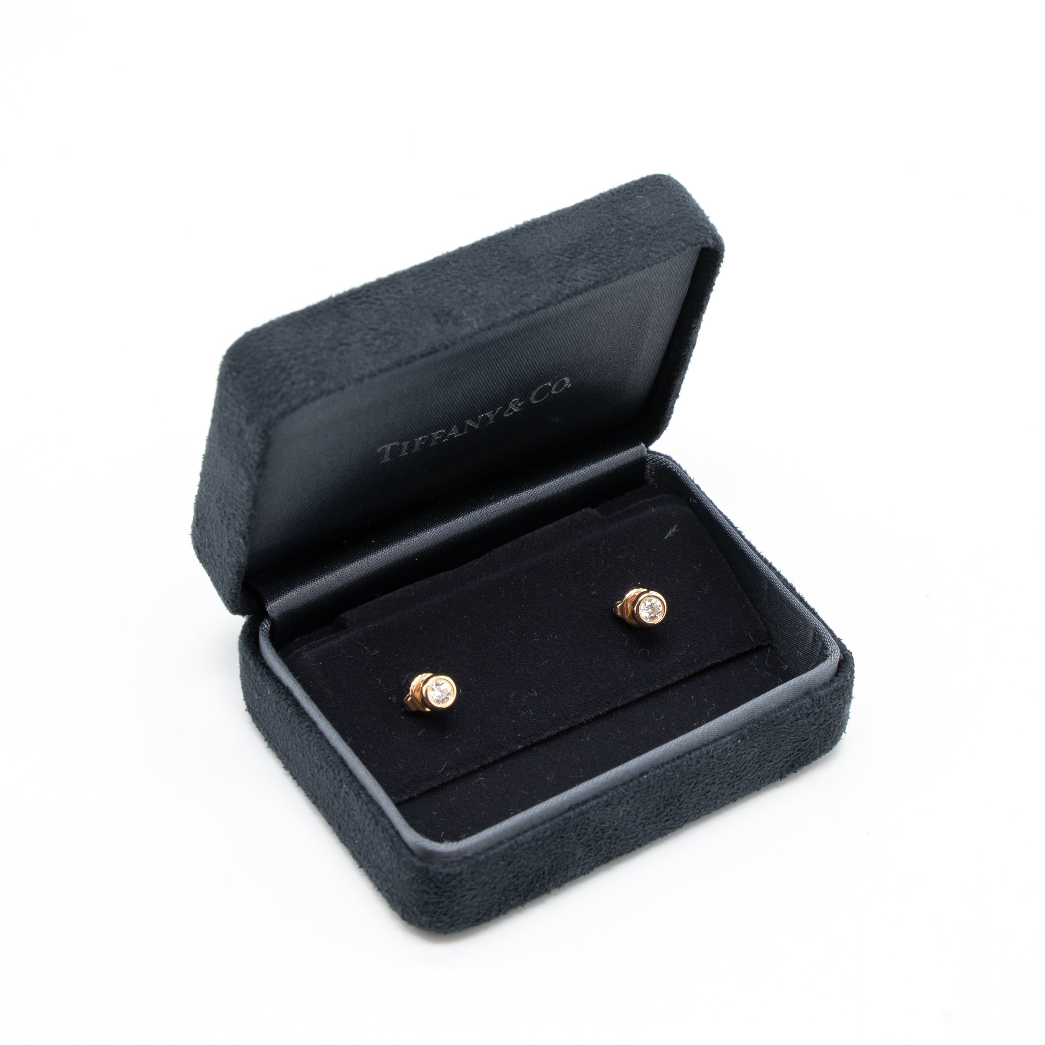 TIFFANY DIAMONDS BY THE YARD EARRINGS ROSE GOLD WITH DIAMONDS
