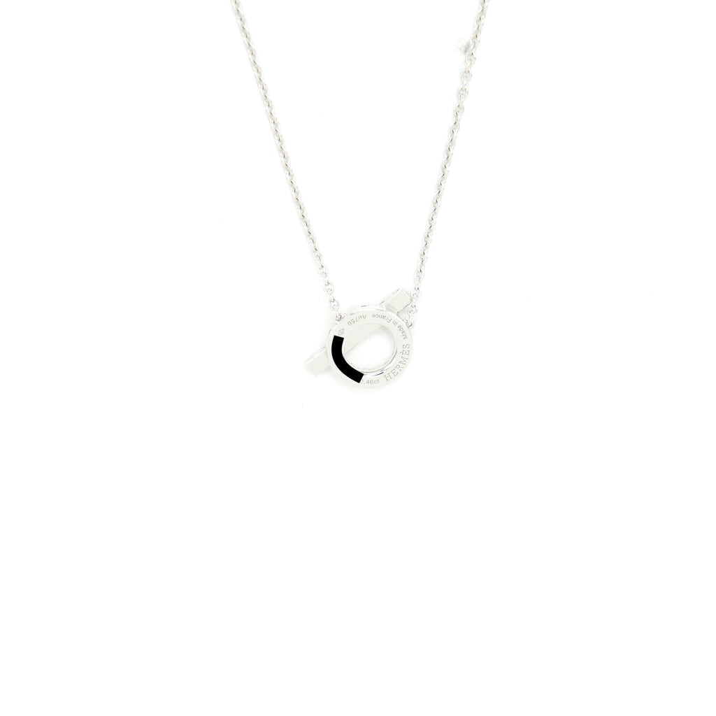 HERMES FINESSE PENDANT WHITE GOLD WITH DIAMONDS