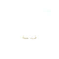 CHANEL COCO CHANEL LETTER EARRINGS CRYSTAL LIGHT GOLD TONE