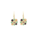 CHANEL GLASS DROP EARRINGS MULTI COLOR GHW
