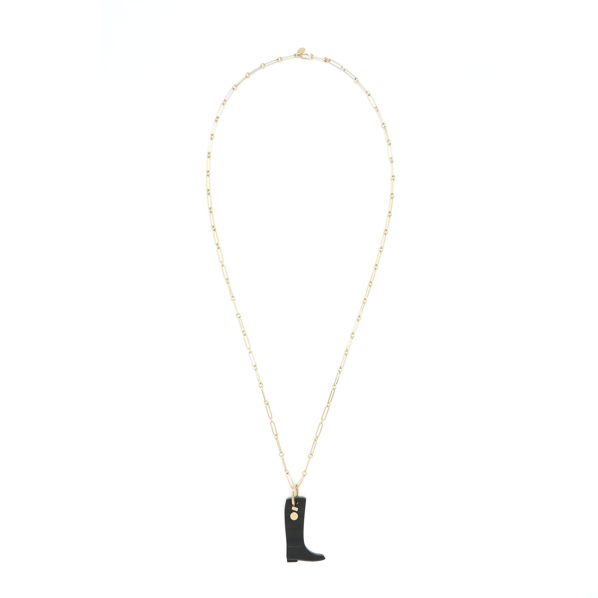 HERMES AMULETTE LAQUEE CAVALIER PENDANT