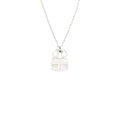 HERMES AMUELETTE PENDANT, SMALL MODAL WHITE GOLD SET WITH DIAMONDS