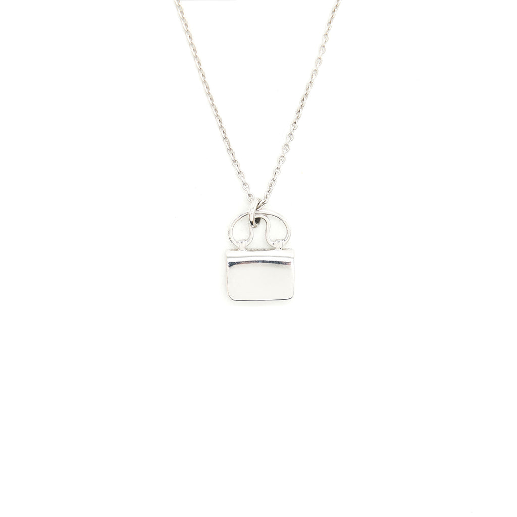HERMES AMUELETTE PENDANT, SMALL MODAL WHITE GOLD SET WITH DIAMONDS