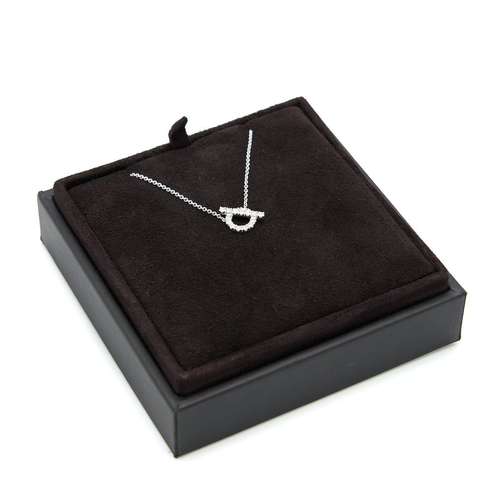 HERMES FINESSE NECKLACE WHITE GOLD WITH DIAMONDS