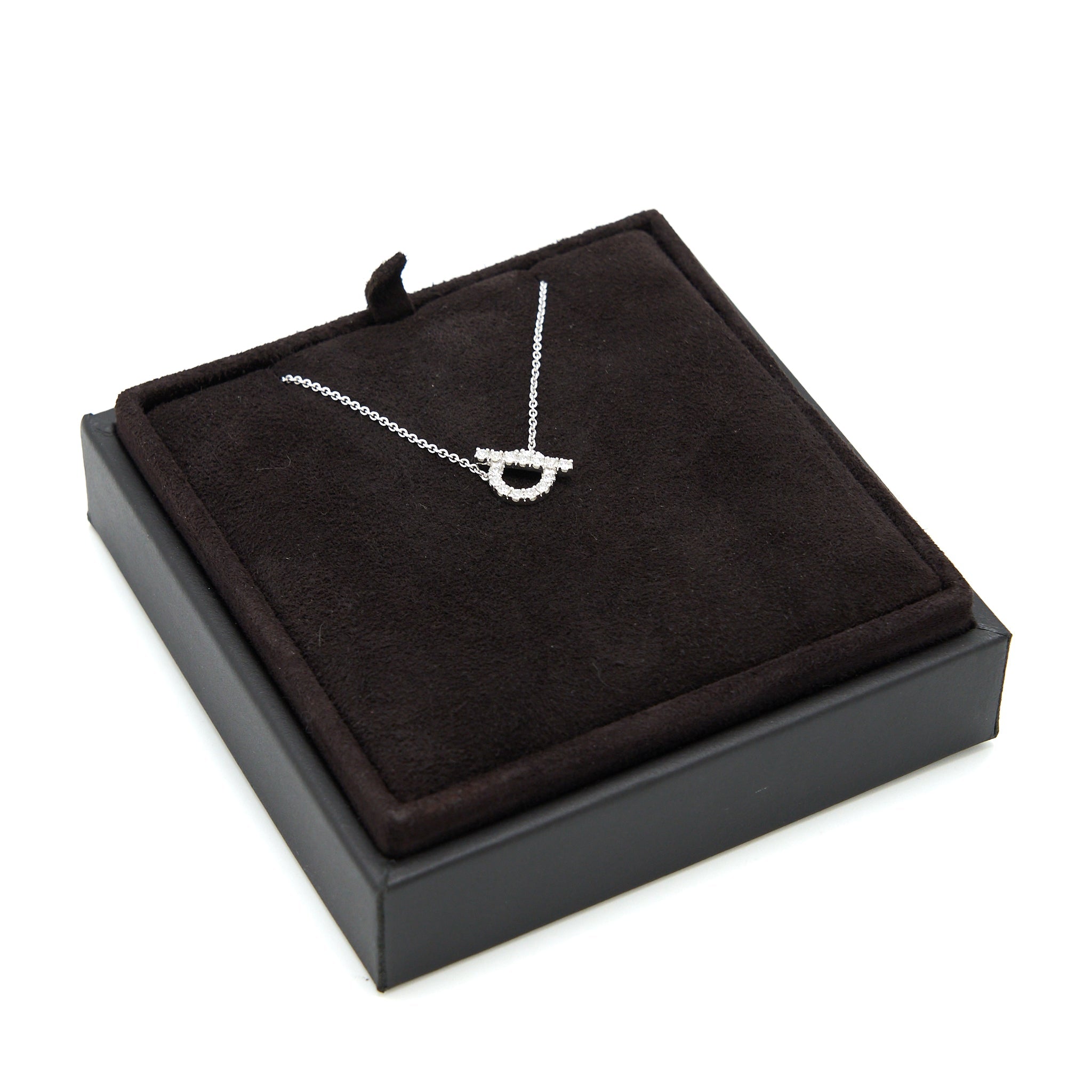 HERMES FINESSE NECKLACE WHITE GOLD WITH DIAMONDS