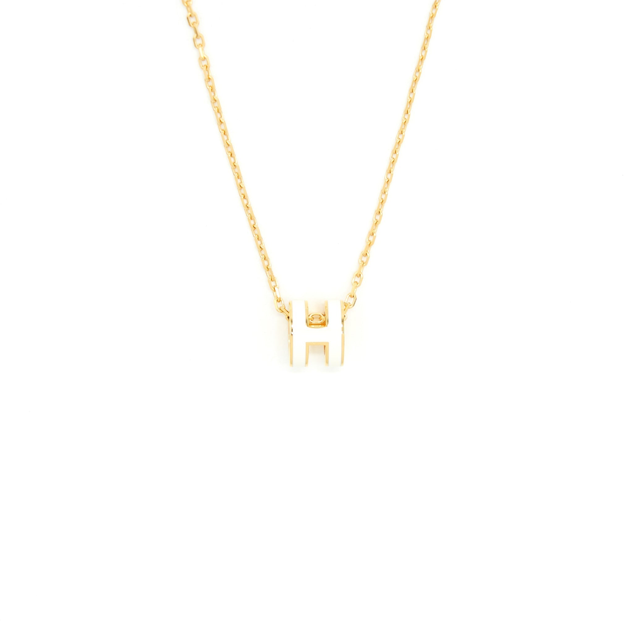 HERMES MINI POP H BLANC GHW