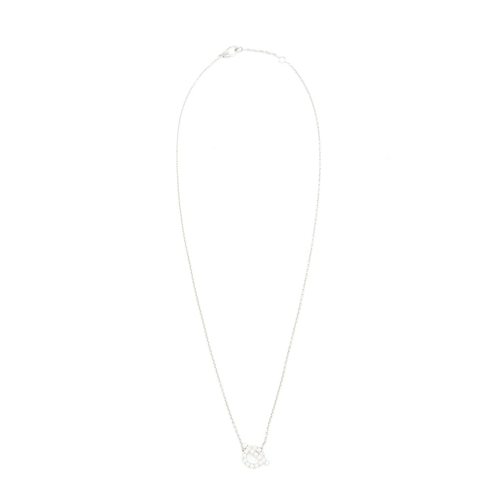 HERMES FINESSE NECKLACE WHITE GOLD WITH DIAMONDS