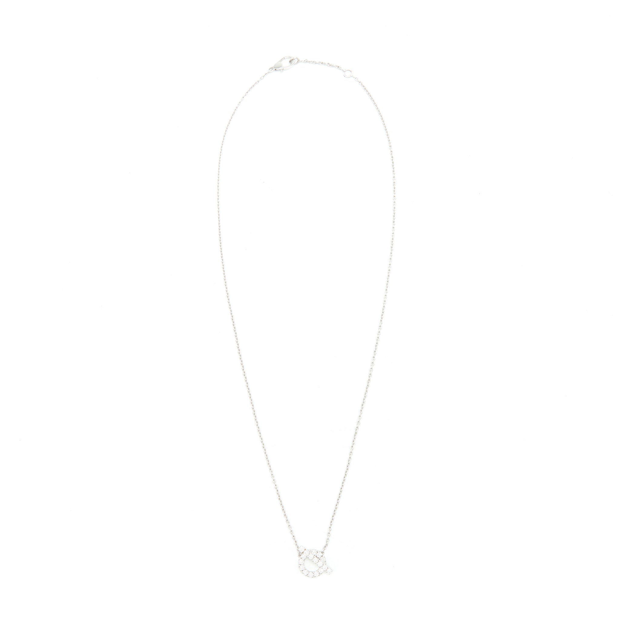 HERMES FINESSE NECKLACE WHITE GOLD WITH DIAMONDS