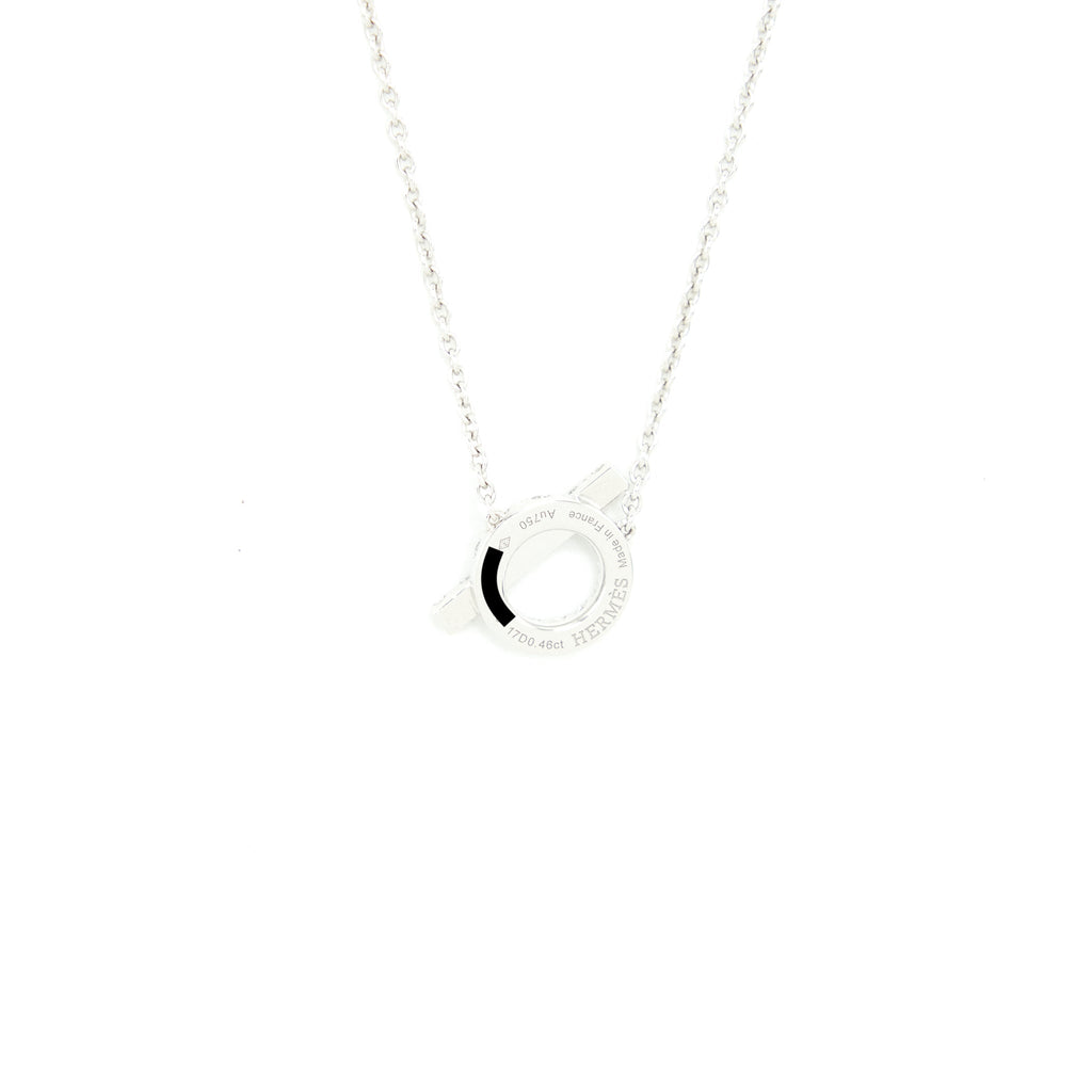 HERMES FINESSE NECKLACE WHITE GOLD WITH DIAMONDS