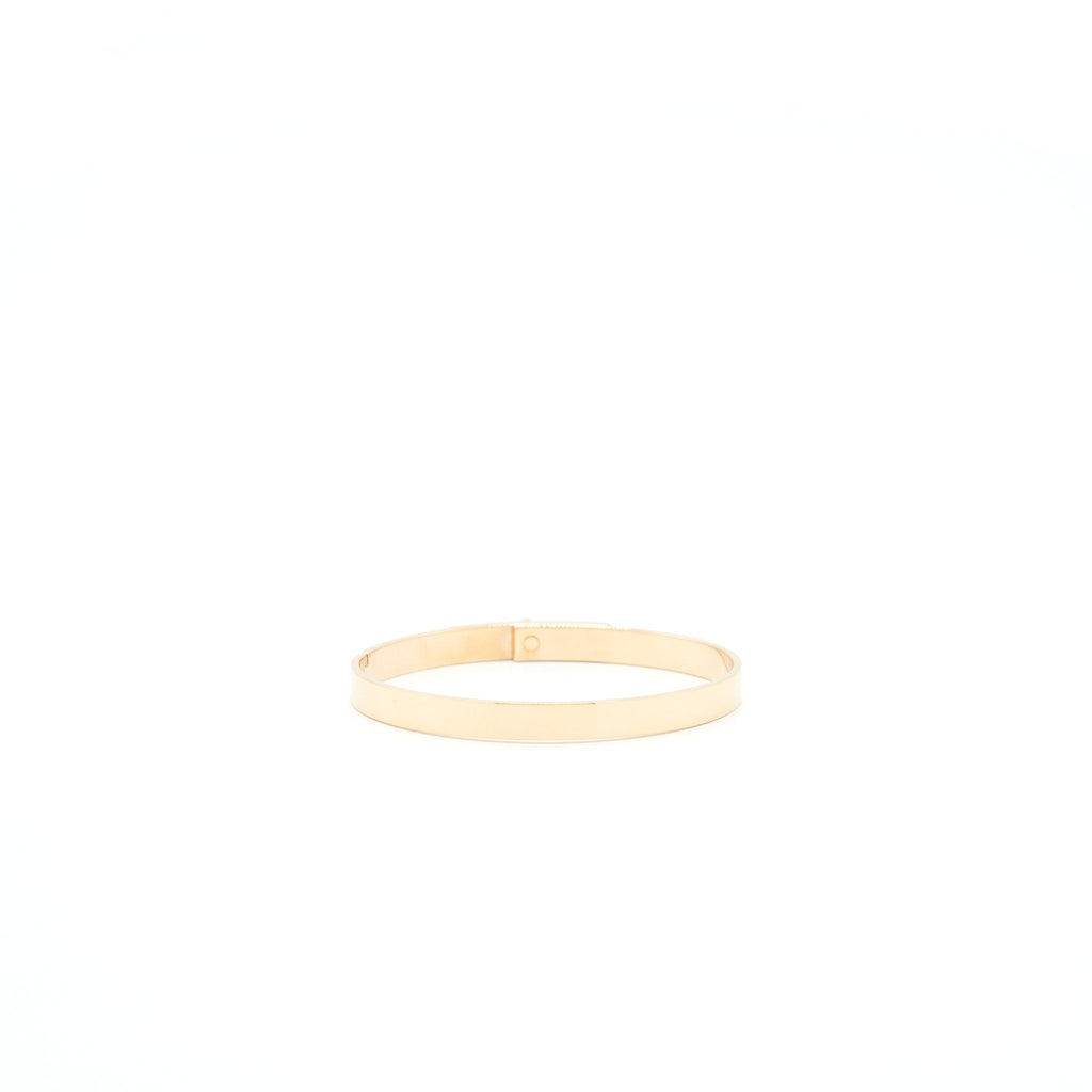 HERMES KELLY BRACELET SMALL MODE ROSE GOLD WITH DIAMONDS