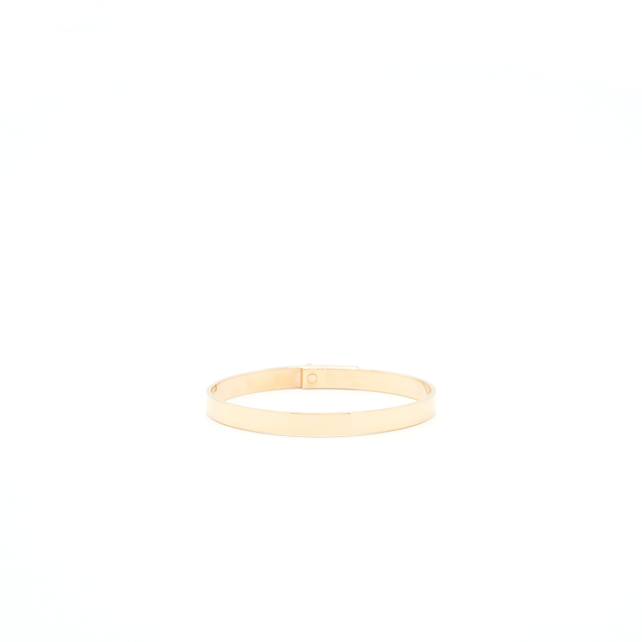 HERMES KELLY BRACELET SMALL MODE ROSE GOLD WITH DIAMONDS