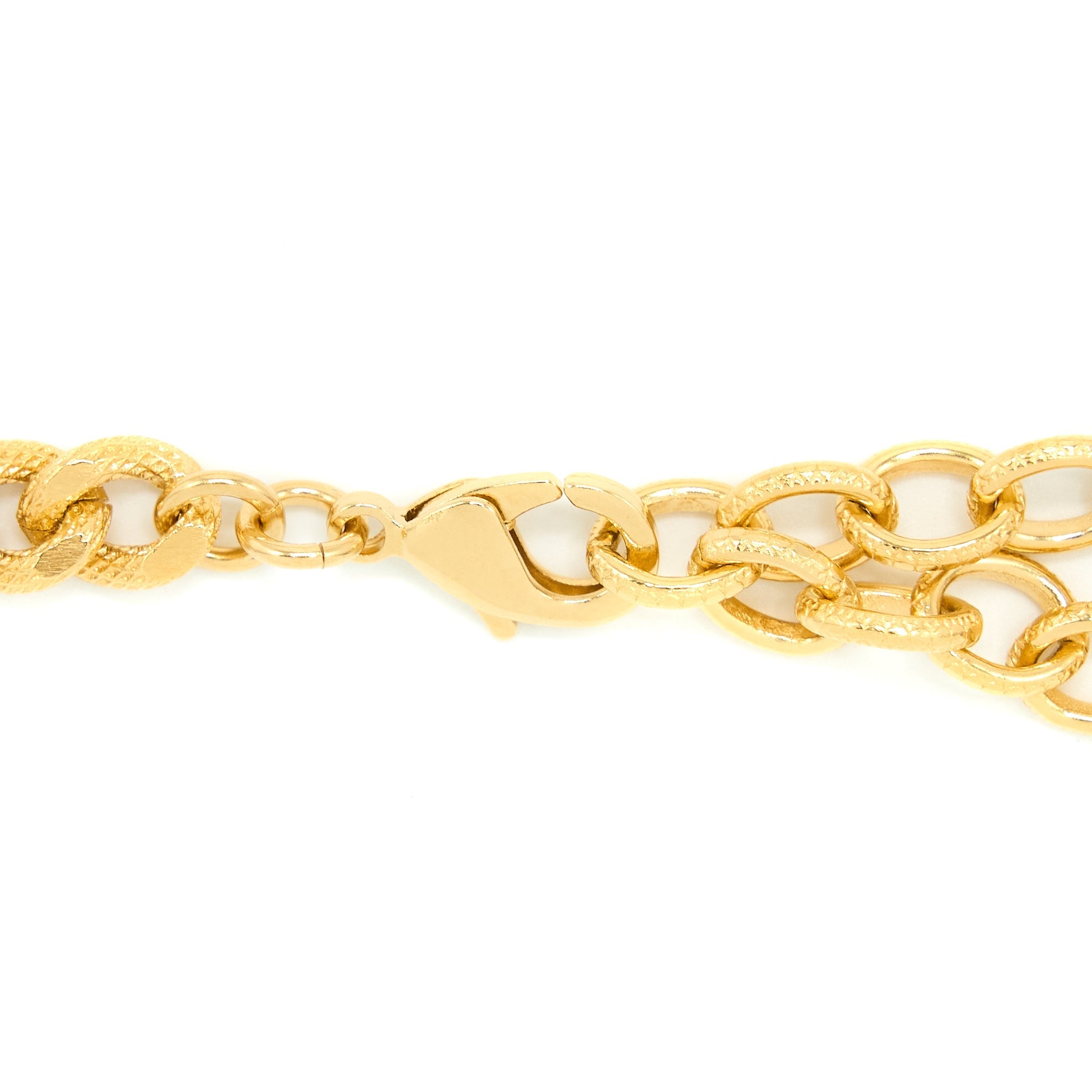 CHANEL CC LOGO CHOKER WITH CRYSTAL GOLD TONE