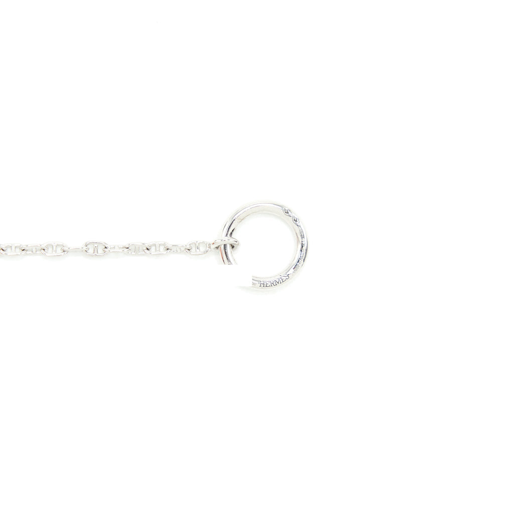 HERMES NEW FARANDOLE PENDANT WHITE GOLD WITH DIMONDS