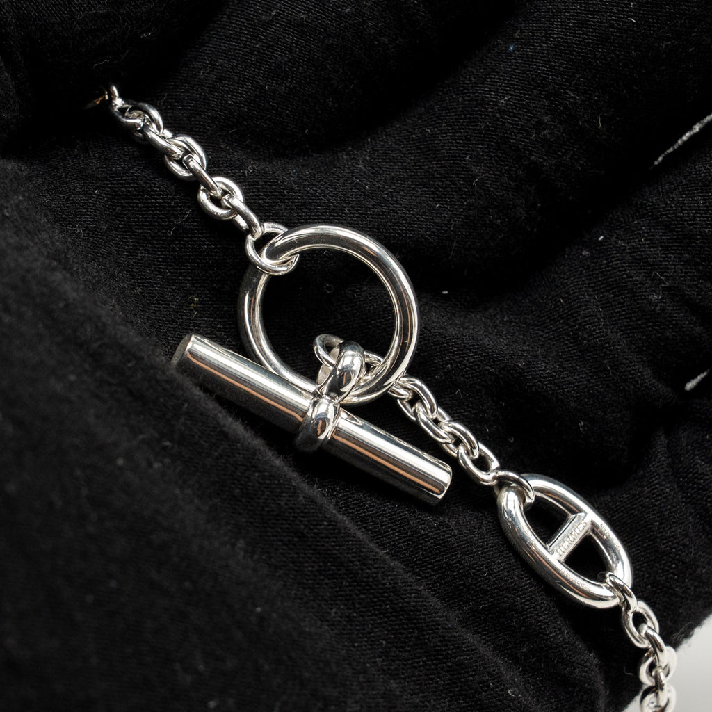 HERMES 120CM FARANDOLE LONG NECKLACE STERLING SILVER