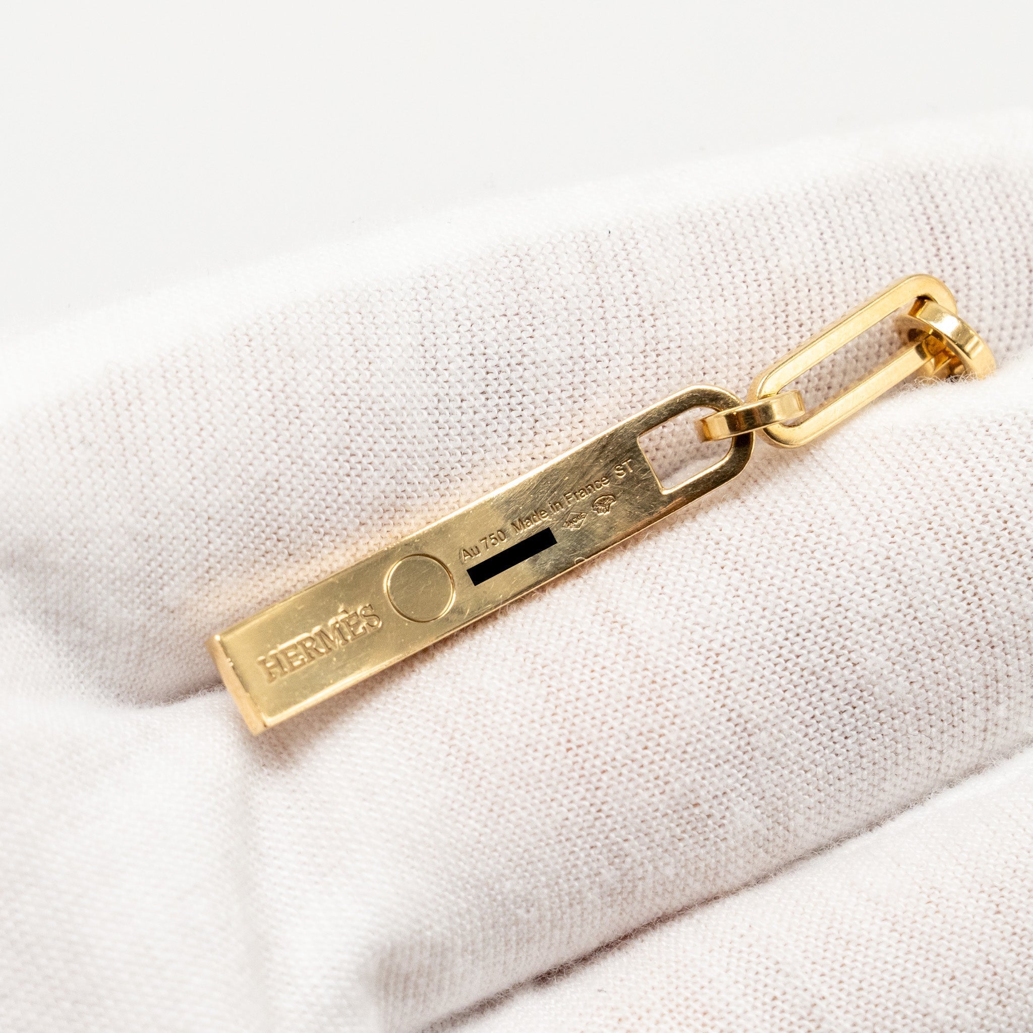 HERMES KELLY CHAINE BRACELET YELLOW GOLD/DIAMONDS