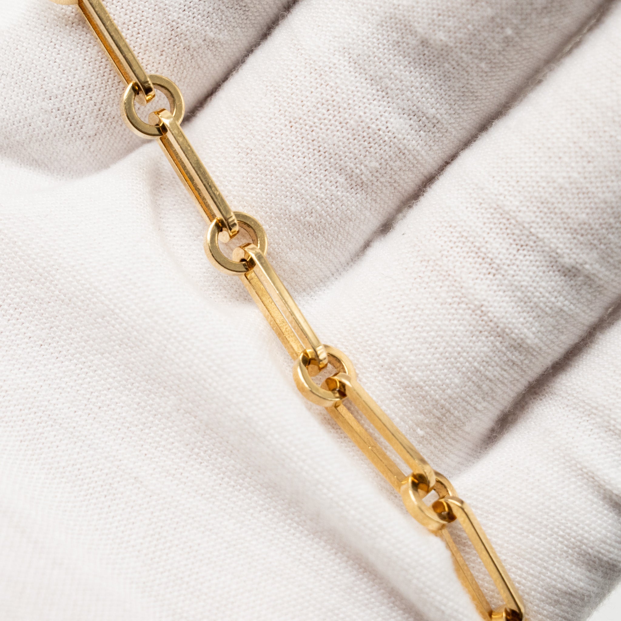 HERMES KELLY CHAINE BRACELET YELLOW GOLD/DIAMONDS
