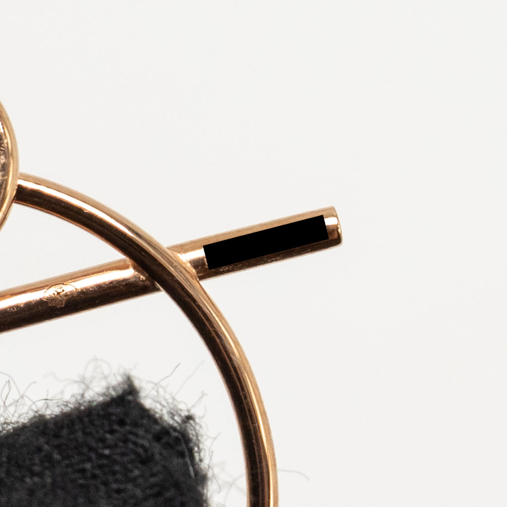 HERMES LOOP EARRING ROSE GOLD