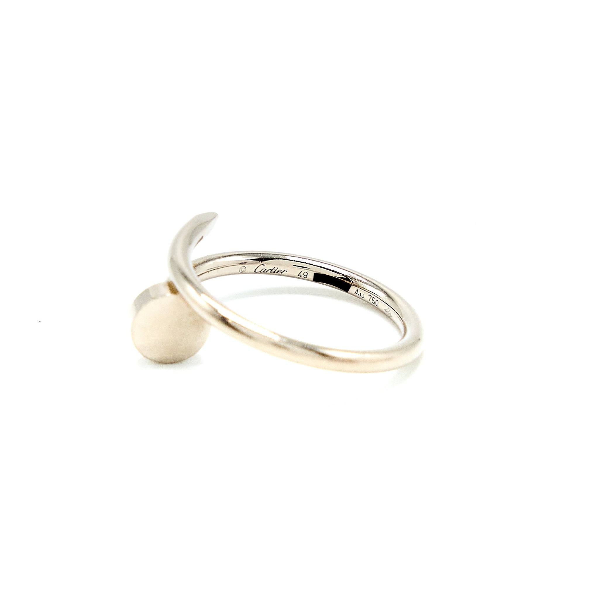 CARTIER JUST RUN CLOU RING WHITE GOLD