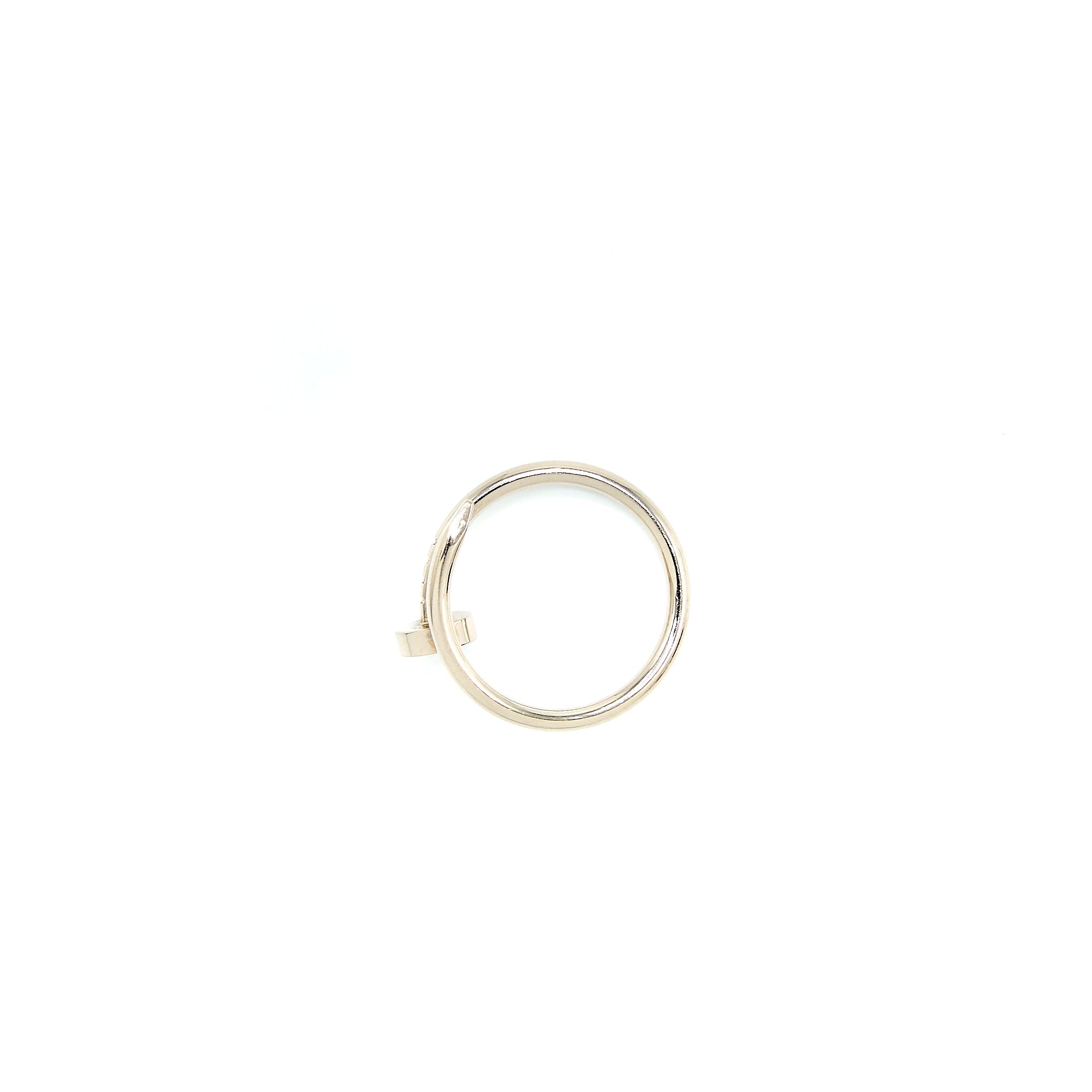CARTIER JUST RUN CLOU RING WHITE GOLD
