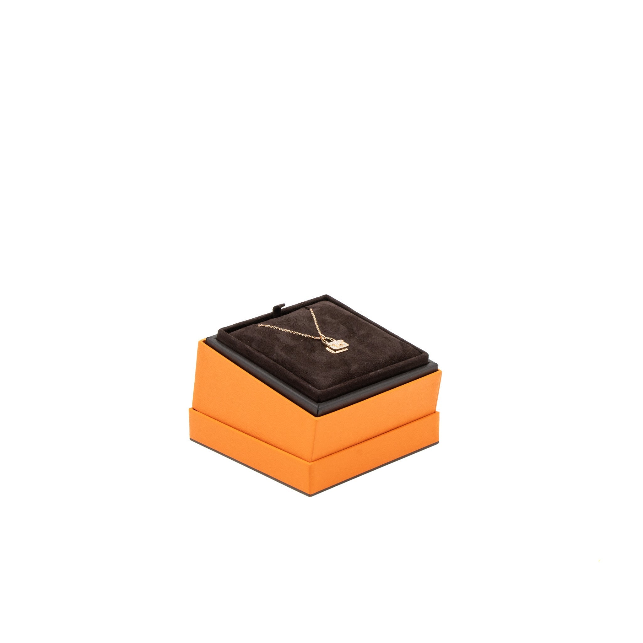 HERMES AMULETTE CONSTANCE PENDANT ROSE GOLD / DIAMONDS