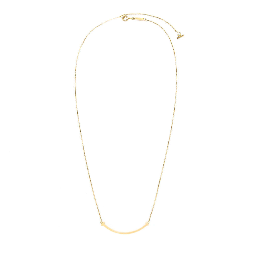 TIFFANY & CO. T SMILE PENDANT ROSE GOLD, SMALL MODE
