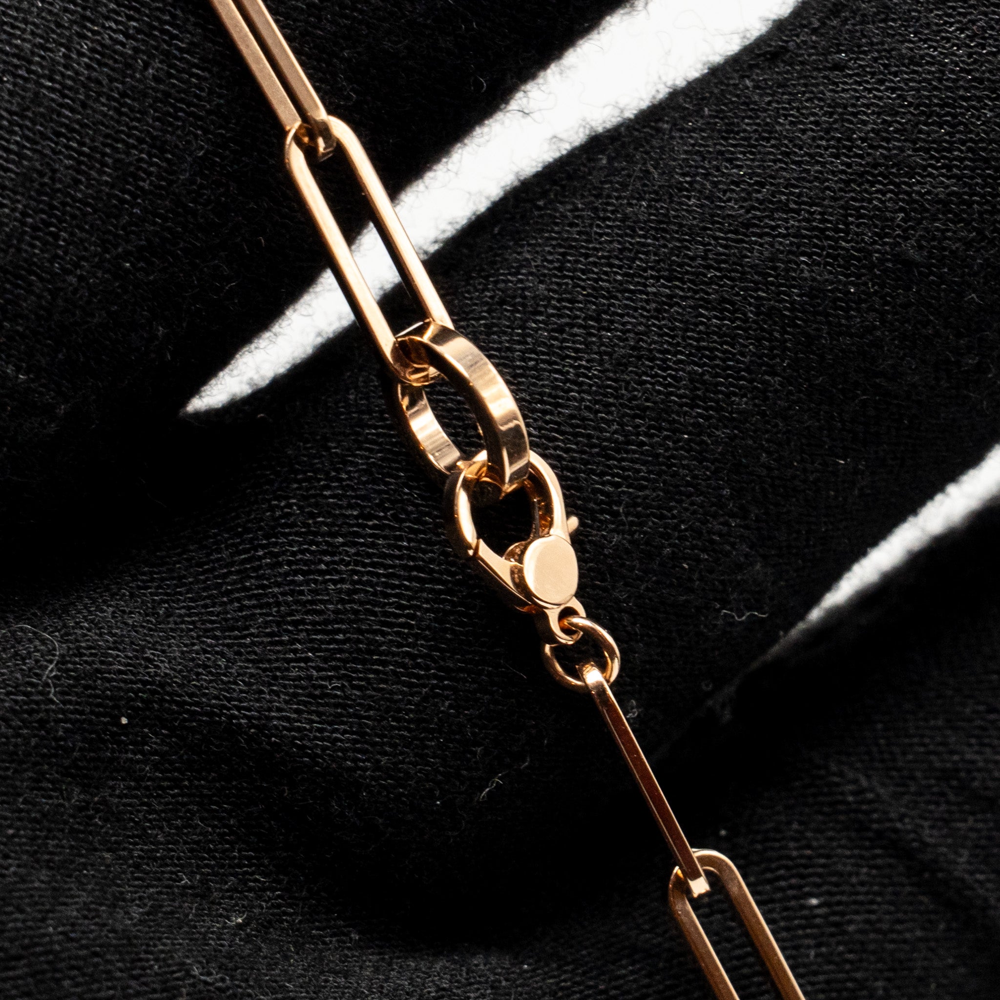 HERMES KELLY CHAIN CHOCKER/DOUBLE BRACELET ROSE GOLD, DIAMONDS