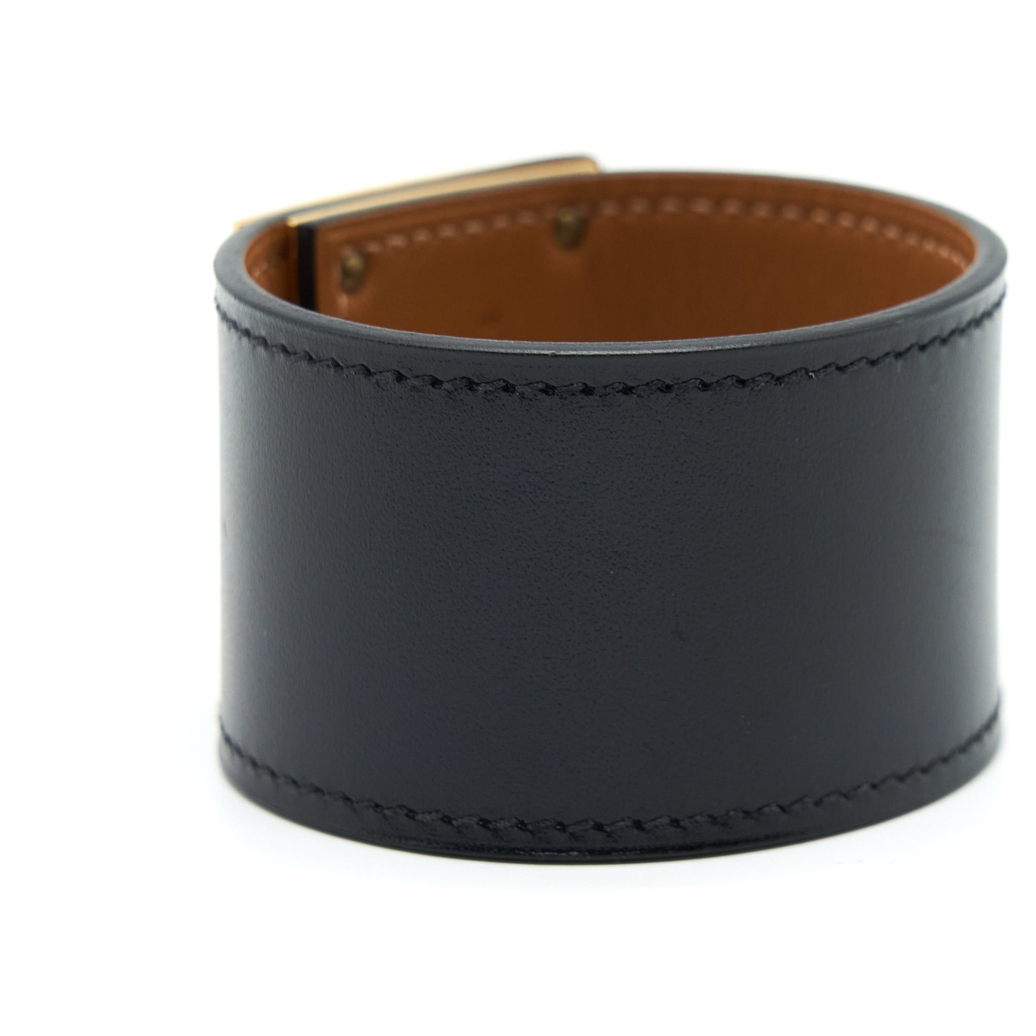 HERMES KELLY DOG BRACELET BLACK GHW