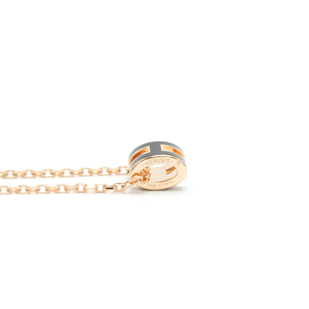 HERMES MINI POP H PENDANT BLACK RGHW