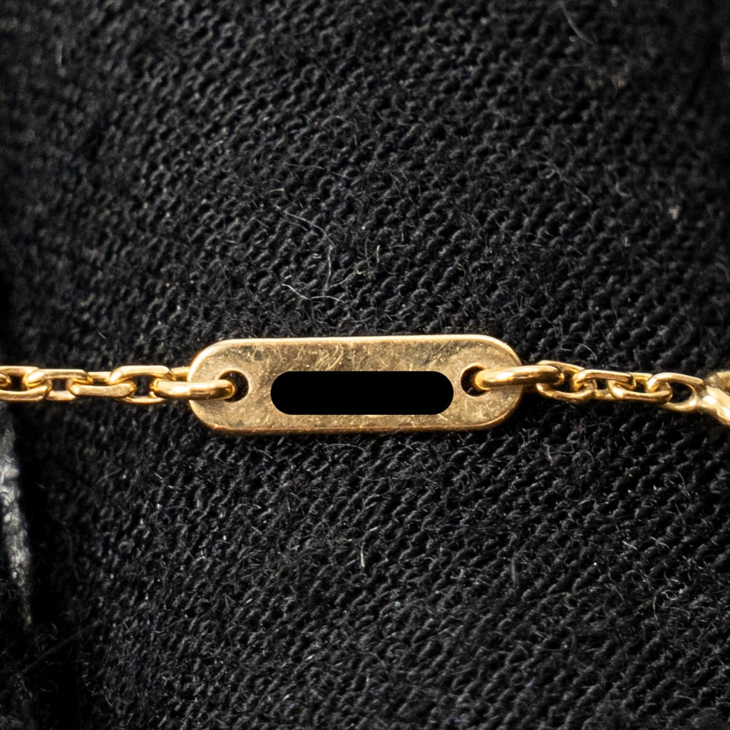 VAN CLEEF & ARPELS SWEET ALHAMBRA BRACELET WHITE MOTHER OF PEARL YELLOW GOLD
