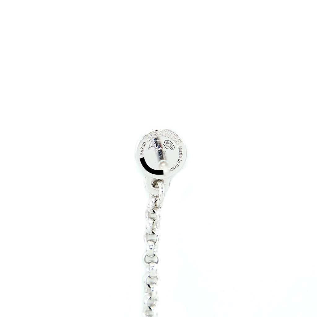 HERMES KELLY CLOCHETTE EARRINGS WHITE GOLD WITH DIAMONDS