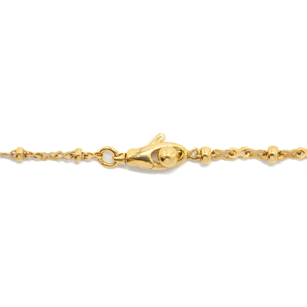 GUCCI YELLOW GOLD NECKLACE WITH INTERLOCKING G