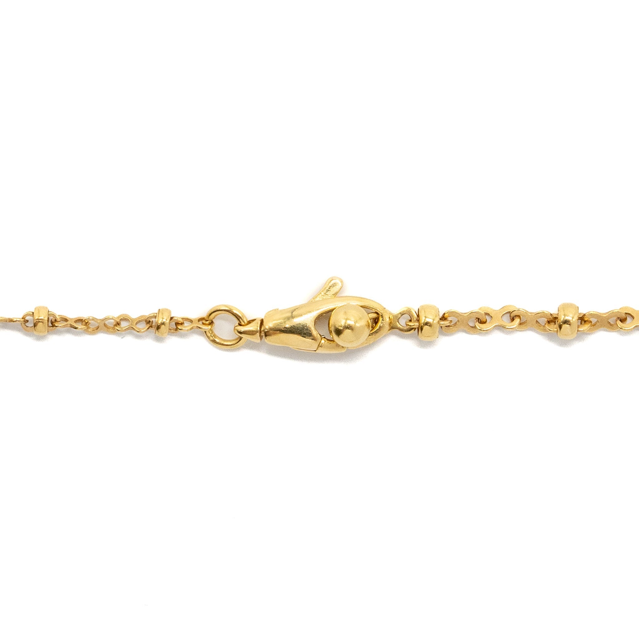 GUCCI YELLOW GOLD NECKLACE WITH INTERLOCKING G
