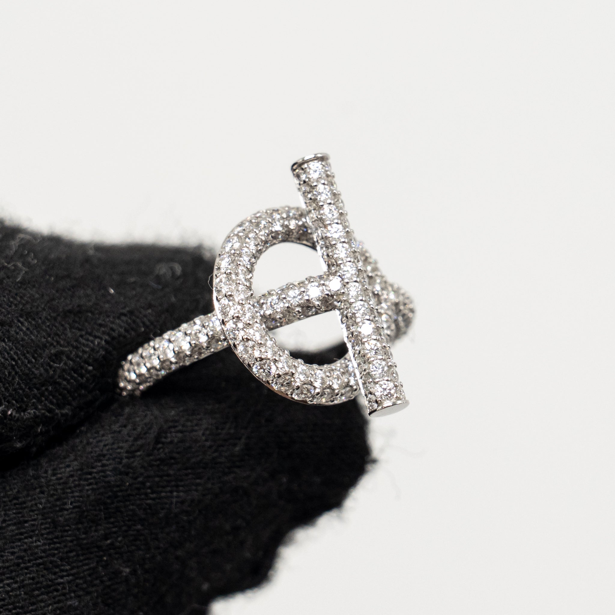 HERMES ECHAPPEE HERMES RING WHITE GOLD DIAMONDS