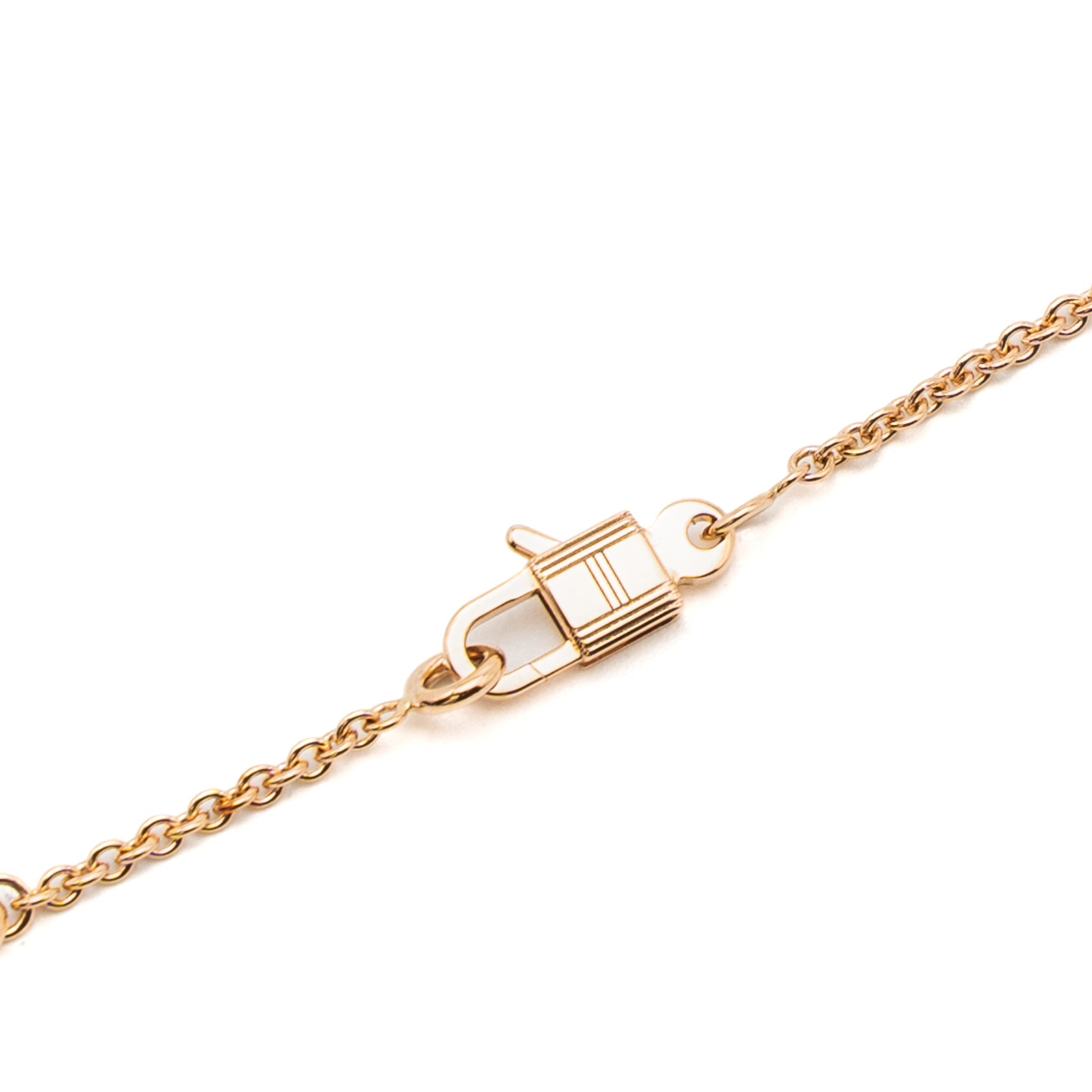 HERMES AMULETTE CONSTANCE PENDANT ROSE GOLD / DIAMONDS