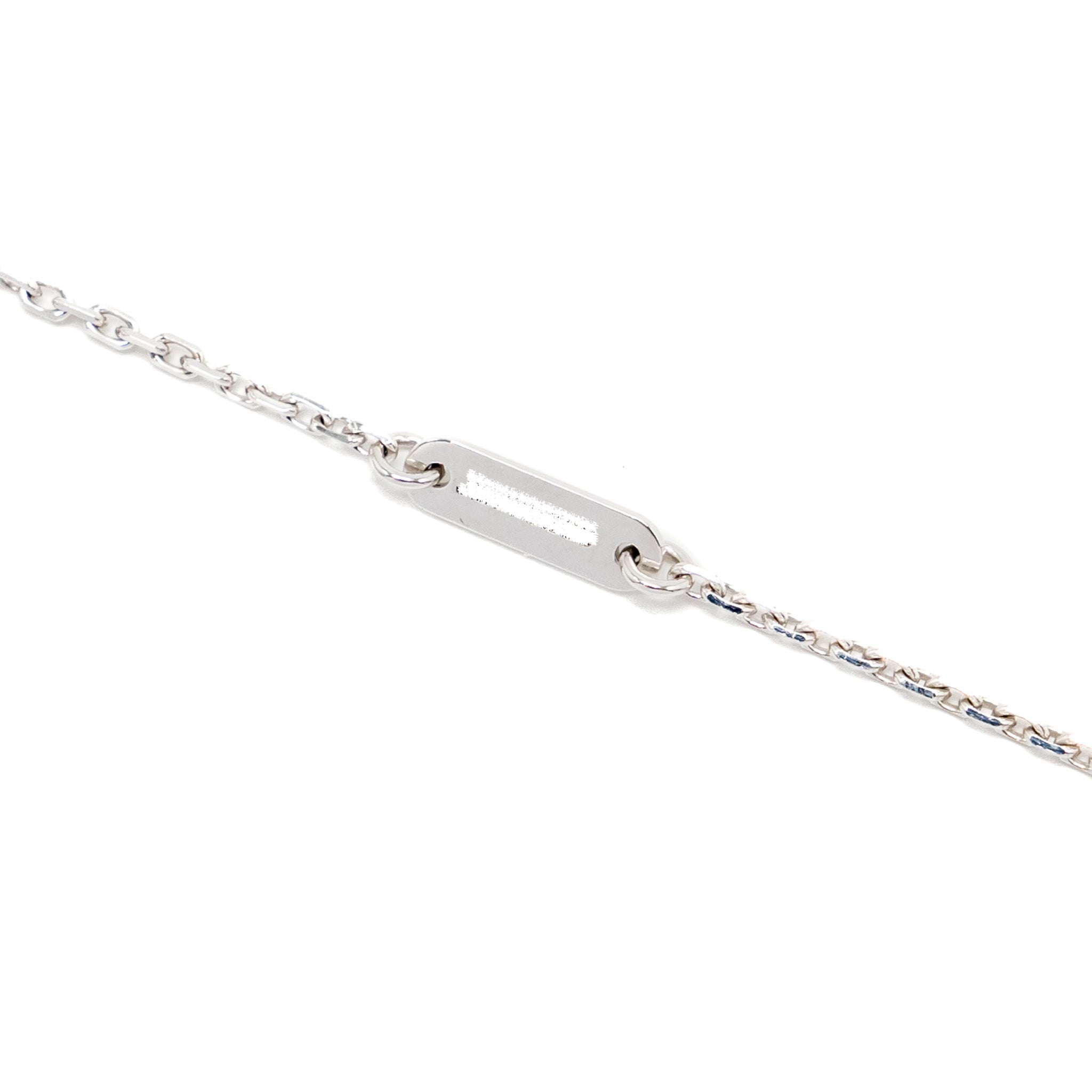 VAN CLEEF & ARPELS SWEET ALHAMBRA PENDANT 18K WHITE GOLD/DIAMONDS