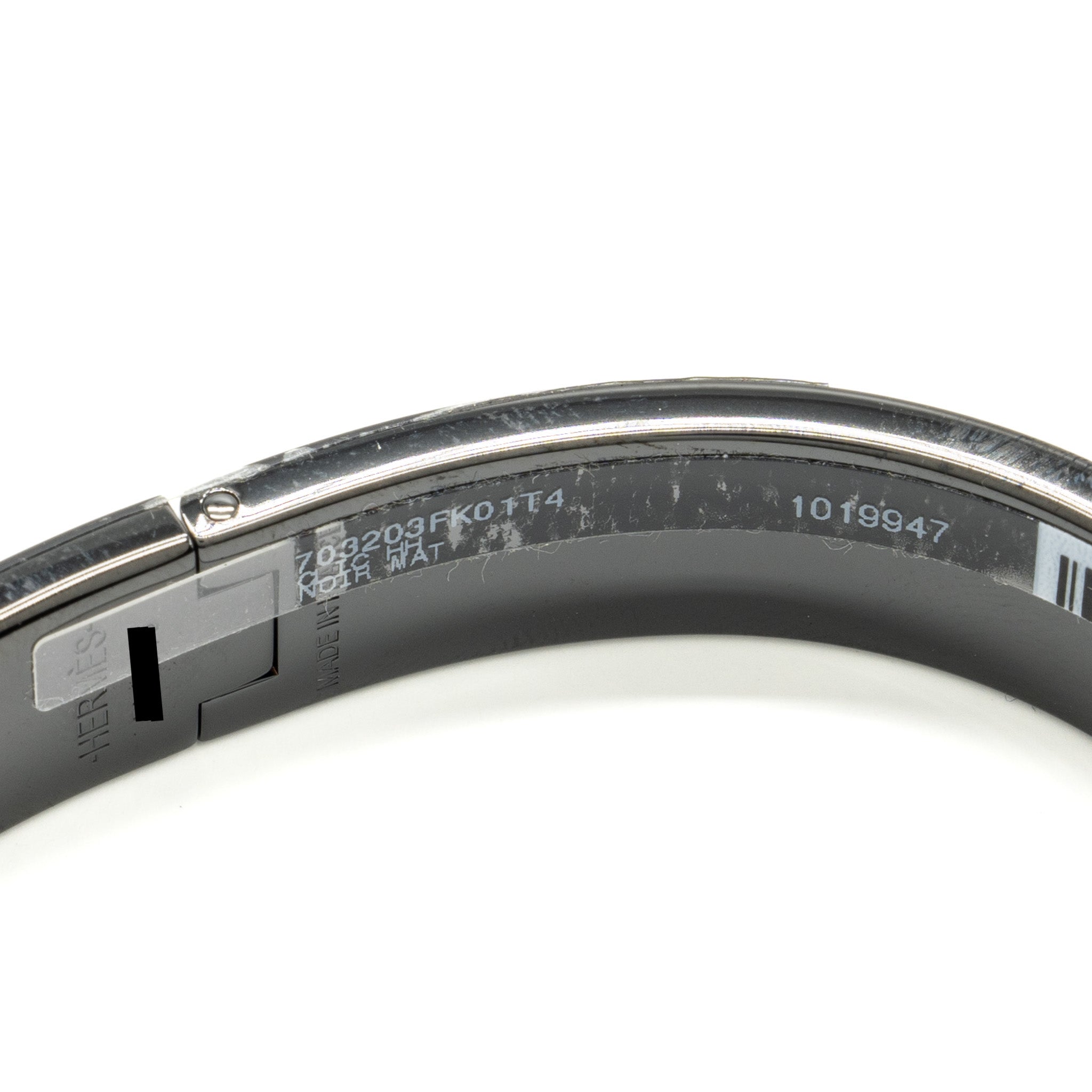 HERMES SIZE T4 CLIC HH BRACELET SO BLACK
