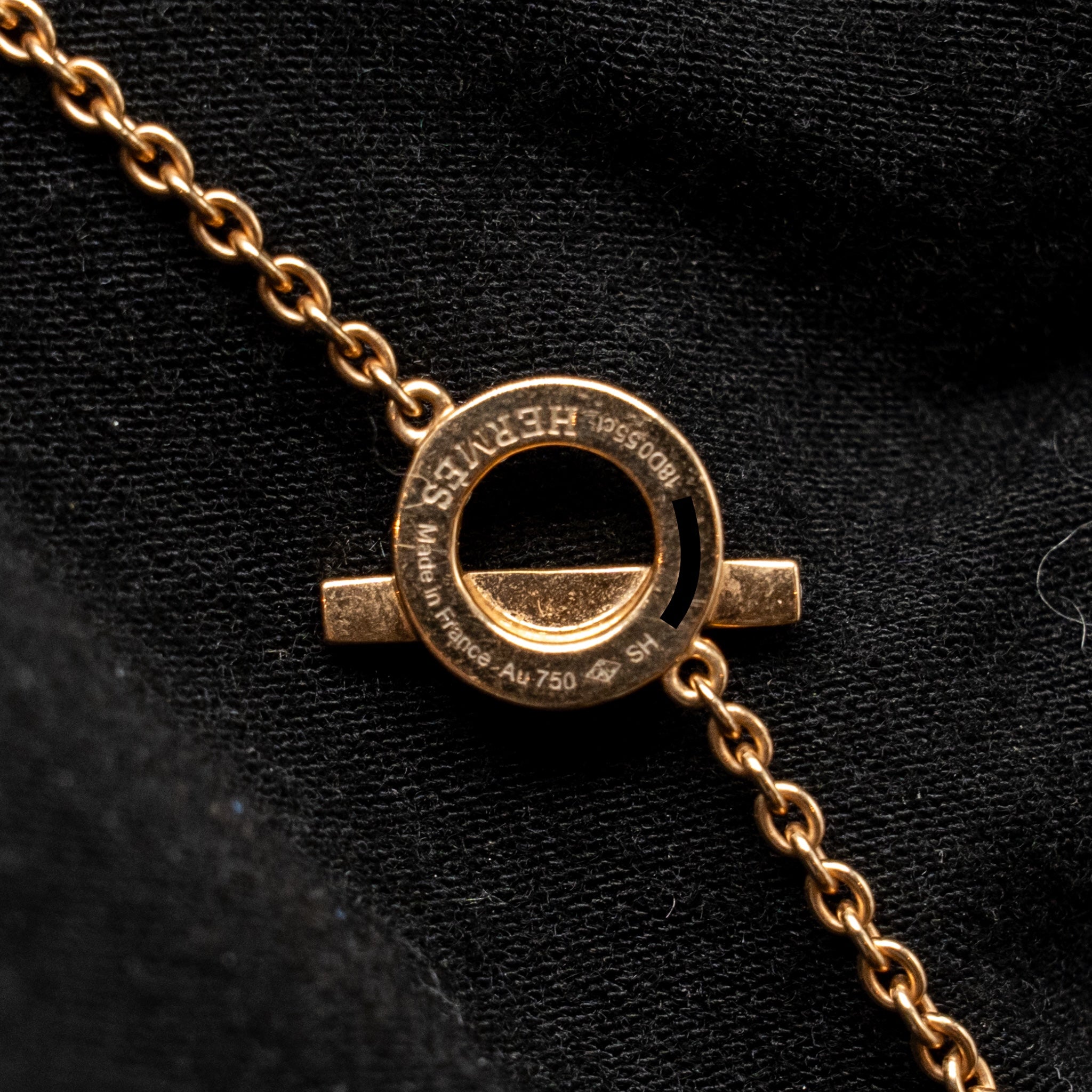 HERMES FINESSE BRACELET ROSE GOLD, DIAMONDS