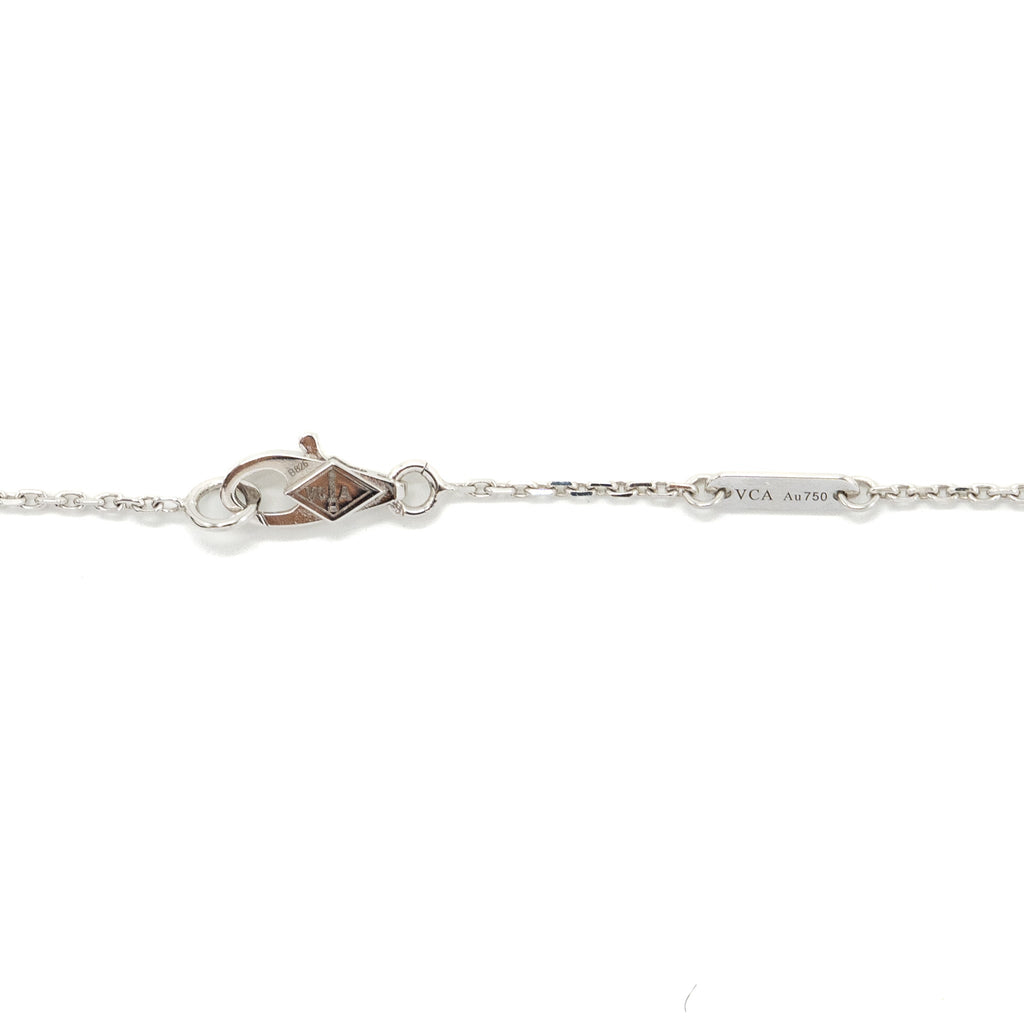 VAN CLEEF & ARPELS SWEET ALHAMBRA PENDANT WHITE GOLD DIAMONDS