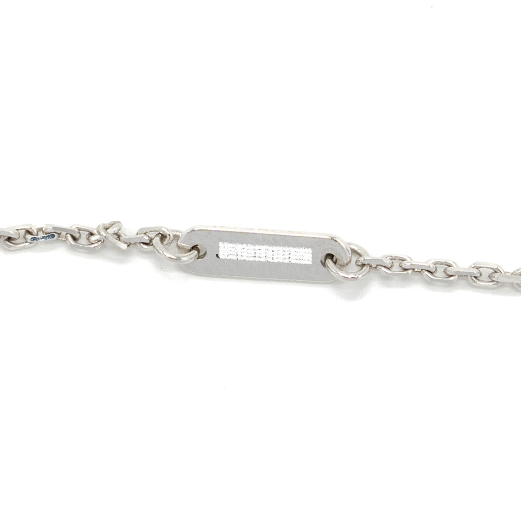 VAN CLEEF & ARPELS SWEET ALHAMBRA PENDANT WHITE GOLD DIAMONDS