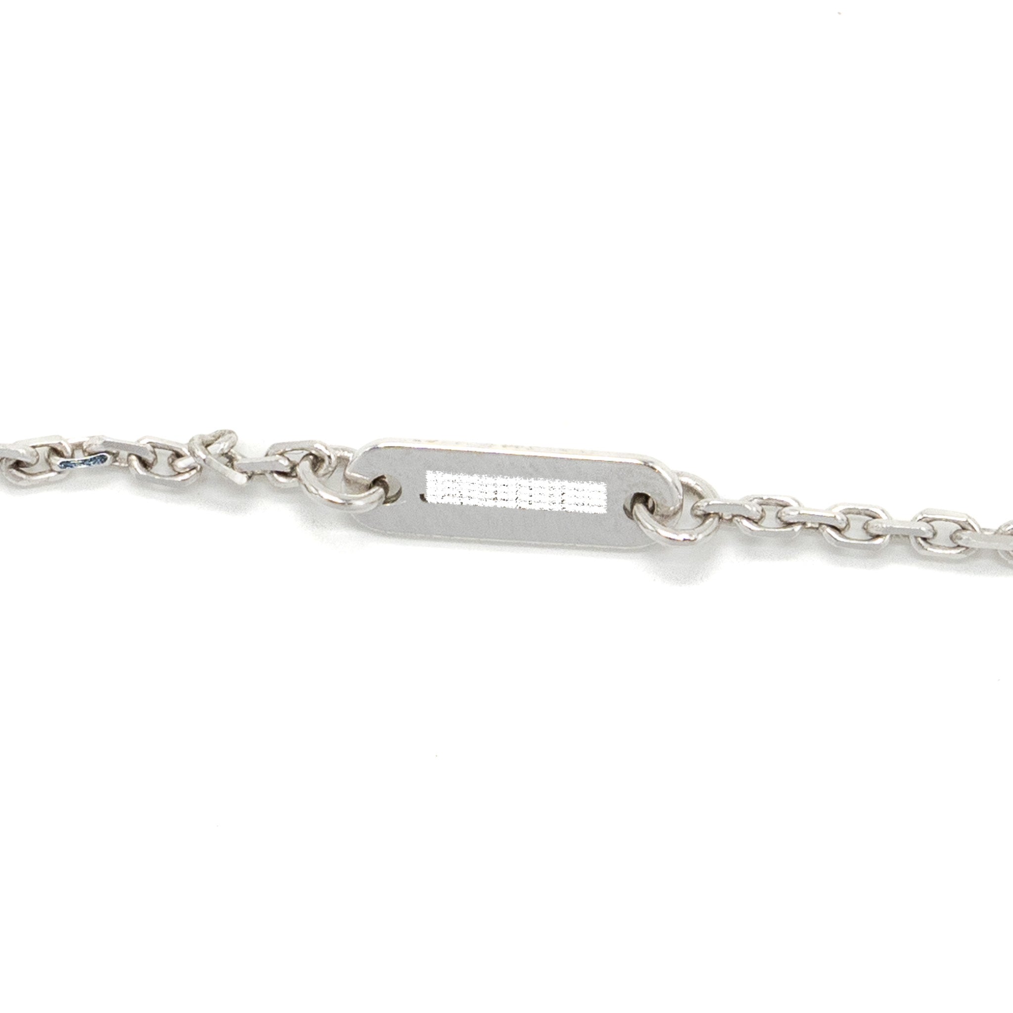 VAN CLEEF & ARPELS SWEET ALHAMBRA PENDANT WHITE GOLD DIAMONDS