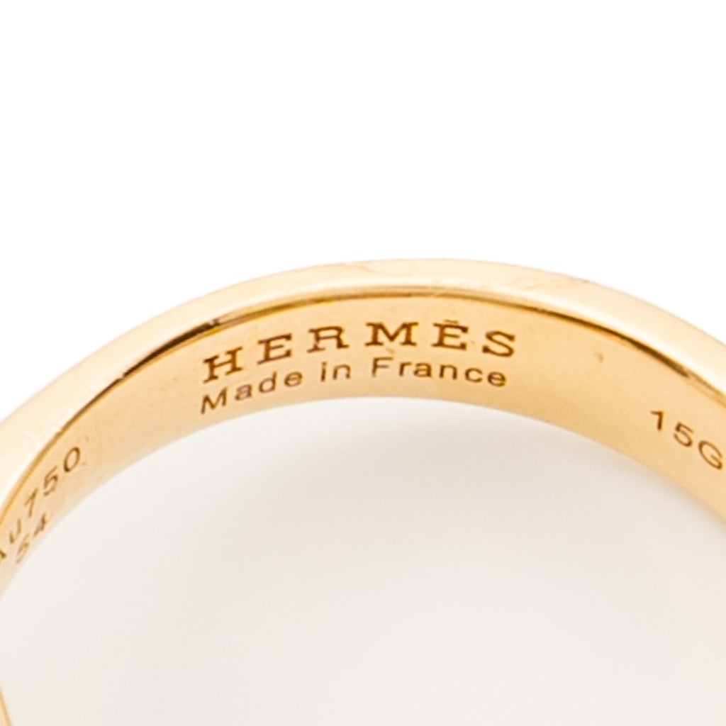 HERMES GALLOP RING ROSE GOLD, 1 DIAMOND