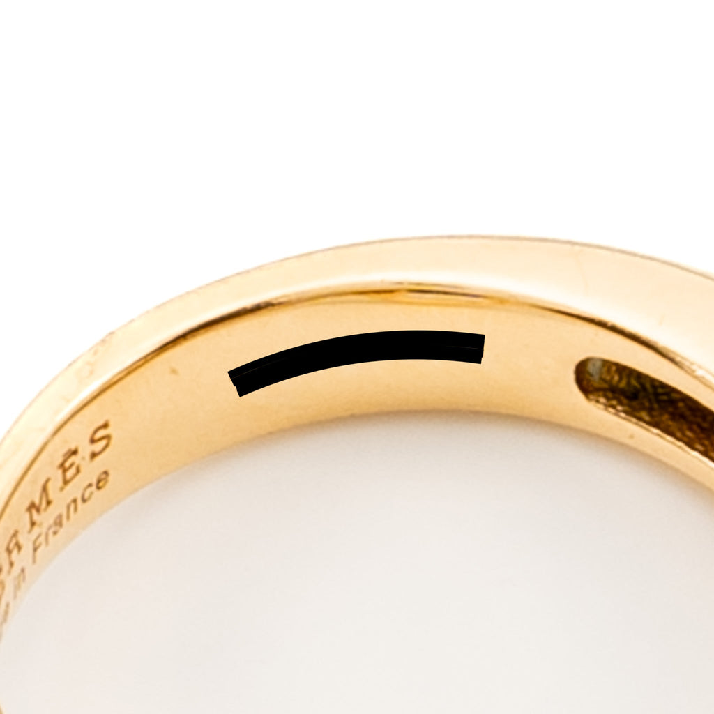 HERMES GALLOP RING ROSE GOLD, 1 DIAMOND