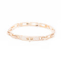 HERMES KELLY CHAIN BRACELET ROSE GOLD FULL DIAMONDS
