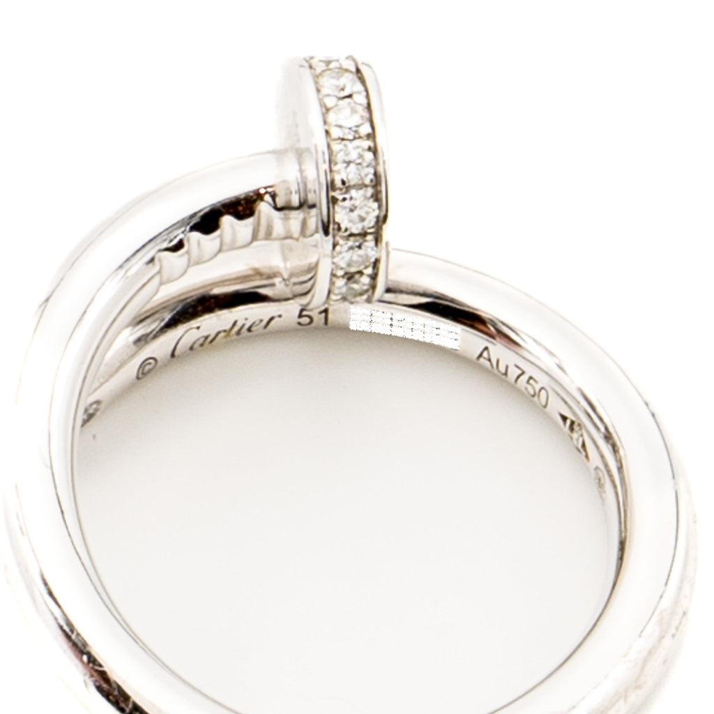 CARTIER JUSTE UN CLOU RING WHITE GOLD/DIAMONDS